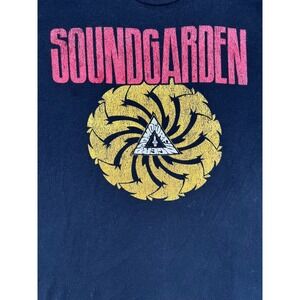 Soundgarden Grunge Punk Logo T Shirt Men 2XL Black Reprint 2021 Black Stretch
